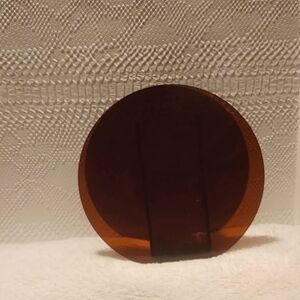 Elegant Round Acrylic Vase, 7" × 7" × 3"